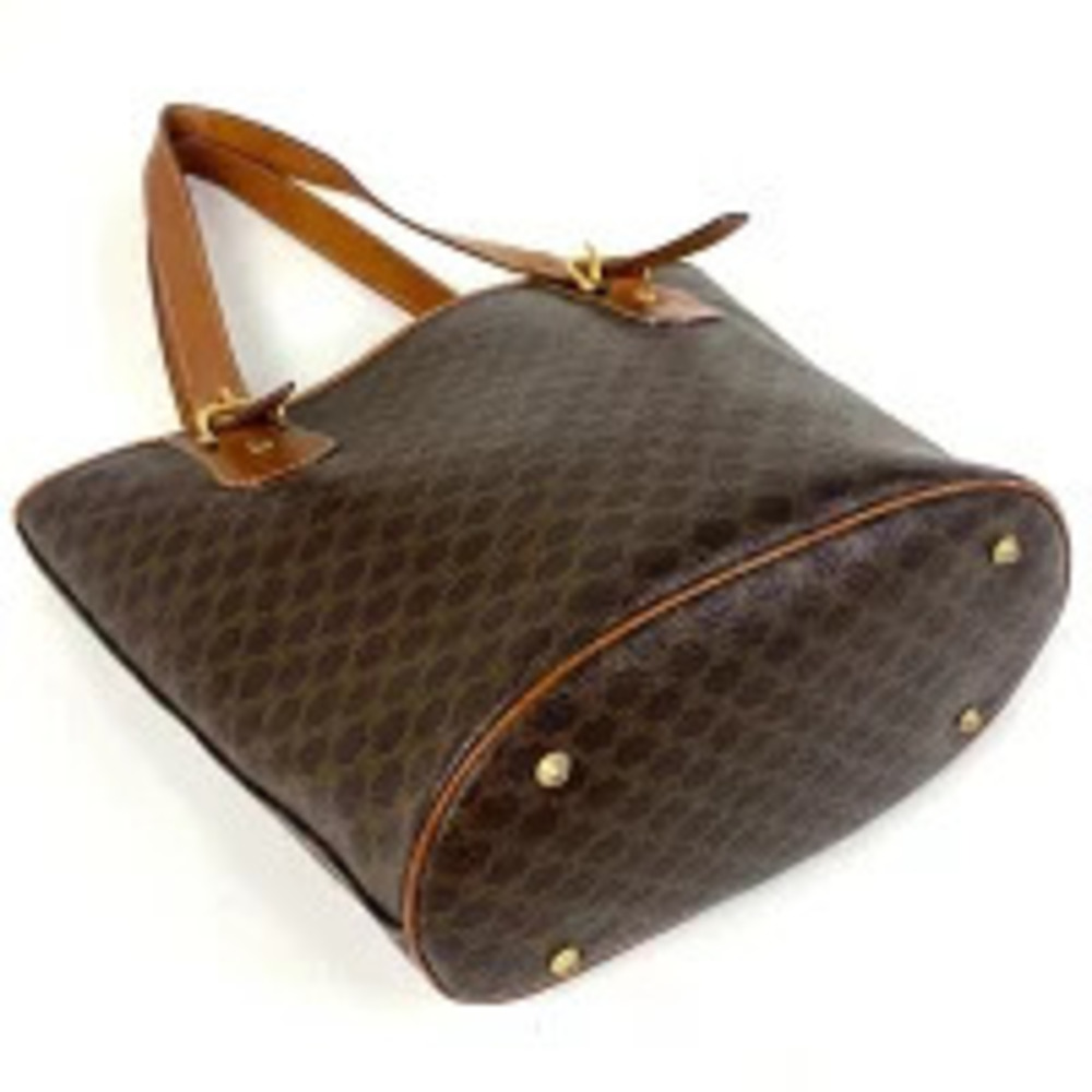 Celine canvas brown Macadam handbag bag tote